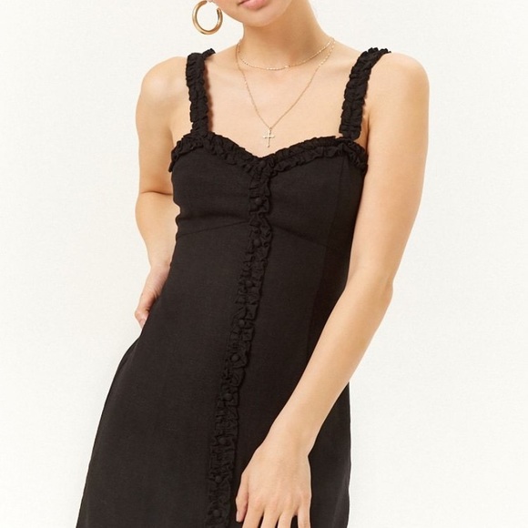 Black Ruffle Dress - Picture 2 of 5